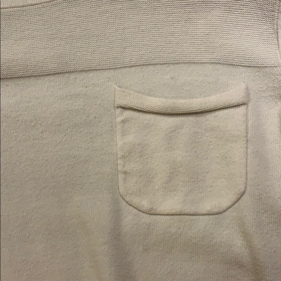 Talbots Cropped Sleeves White Sweater - Picture 5 of 5